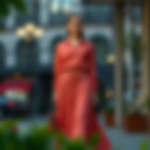 Chic Ensemble of Pleated Skirt and Blouse Elegant pleated skirt with blouse combination