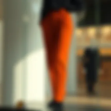 Stylish pleated carrot trousers showcased on a mannequin