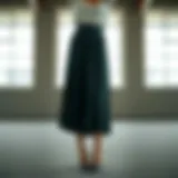 Elegant pleated pant skirt showcasing modern design trends.