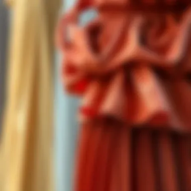 Diverse Fabric Collection for Pleated Skirts Variety of fabrics and textures used in pleated pant skirts.