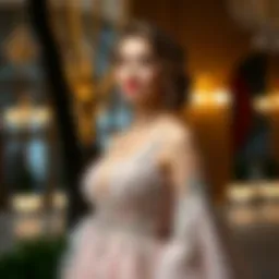 Elegant plus size evening gown design