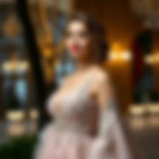 Elegant plus size evening gown design