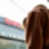 Stylish plush bomber jacket on a stylish backdrop