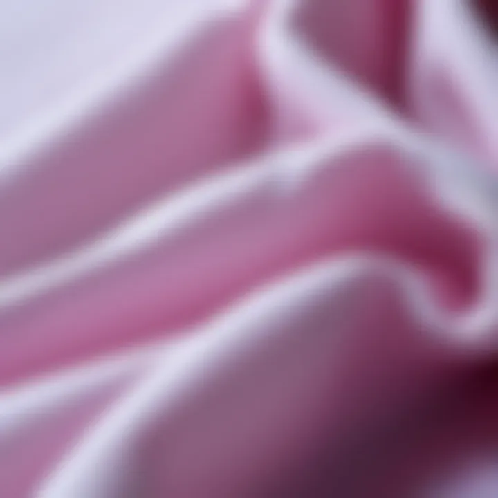 A close-up of polyester fabric showcasing its texture