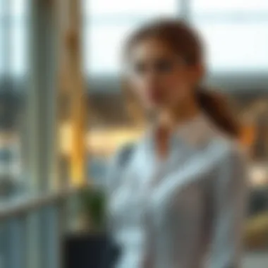 Professional dress suitable for office settings