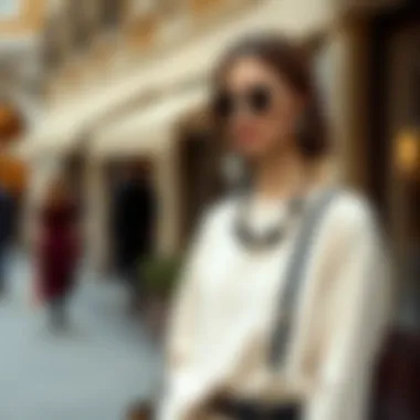 Chic Ensemble with Powder Tunik Stylish ensemble featuring a powder tunic and complementary items