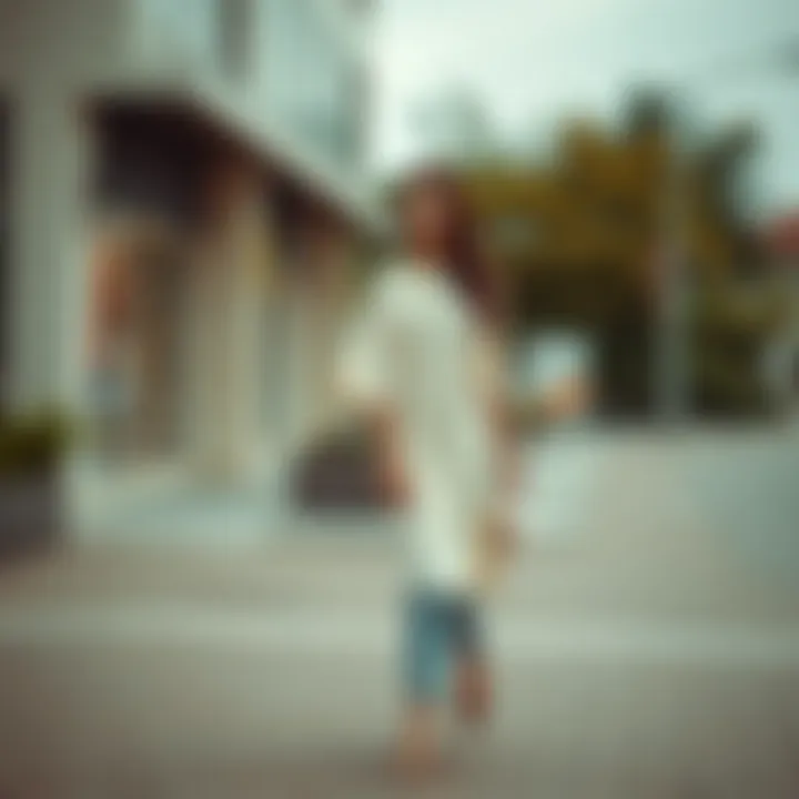 Trendy Footwear with Powder Tunik Fashionable look with a powder tunic paired with trendy footwear