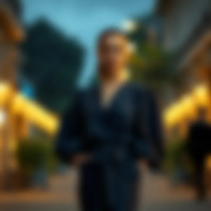 Balloon Sleeve Style in Modern Fashion Sophisticated Robe Dress with Balloon Sleeves