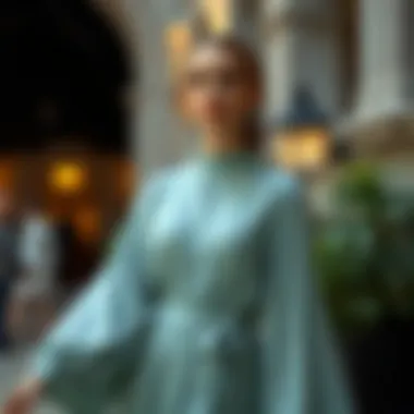 Long Sleeve Elegance in Robe Dresses Stylish Robe Dress with Long Sleeves