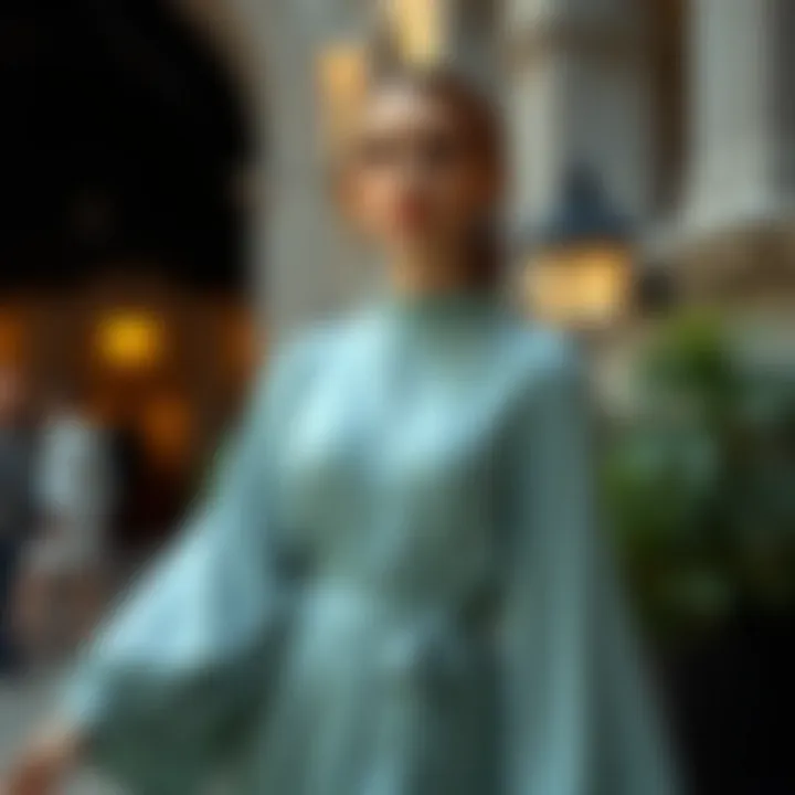 Long Sleeve Elegance in Robe Dresses Stylish Robe Dress with Long Sleeves