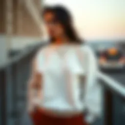 Minimalistic sweatshirt design showcasing elegance