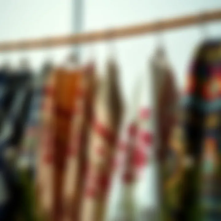 An elegant display of traditional shawls with intricate embroidery