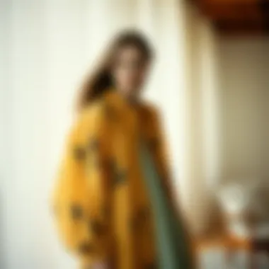 Variety of fabrics used in loose dress designs