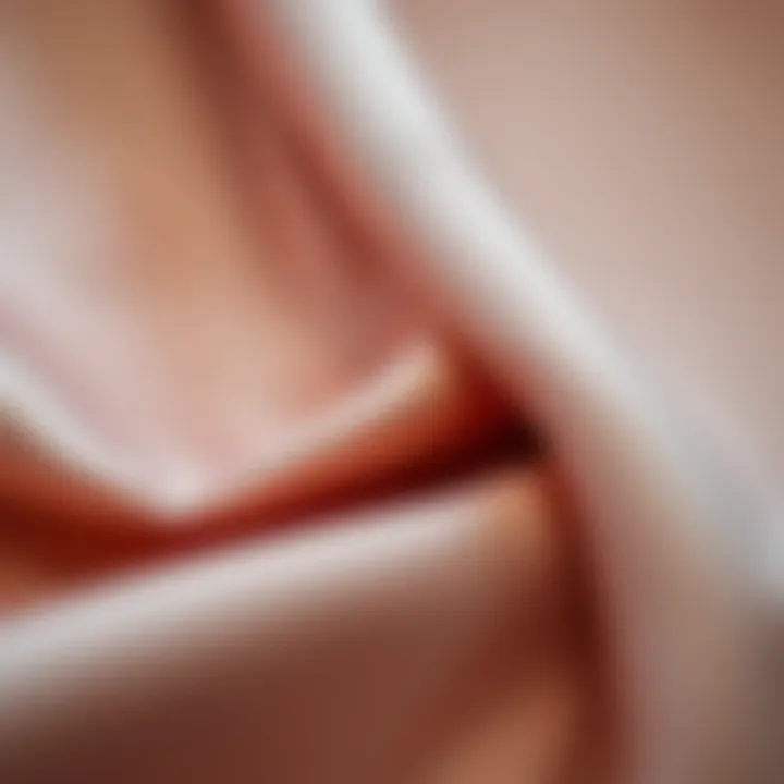 Close-up of luxurious fabric used in modest fashion