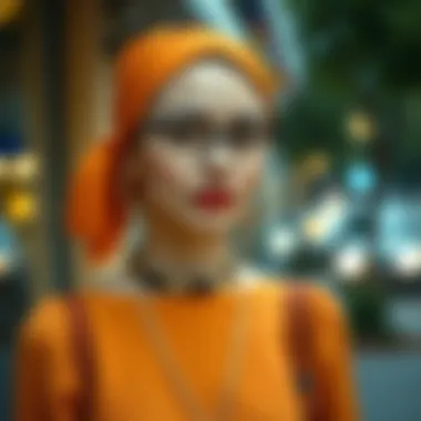 Accessorized Trendy Look Trendy modest dress styled with accessories