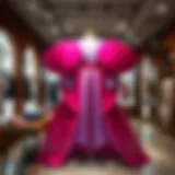 Elegant sarar pantolon displayed in a modern boutique