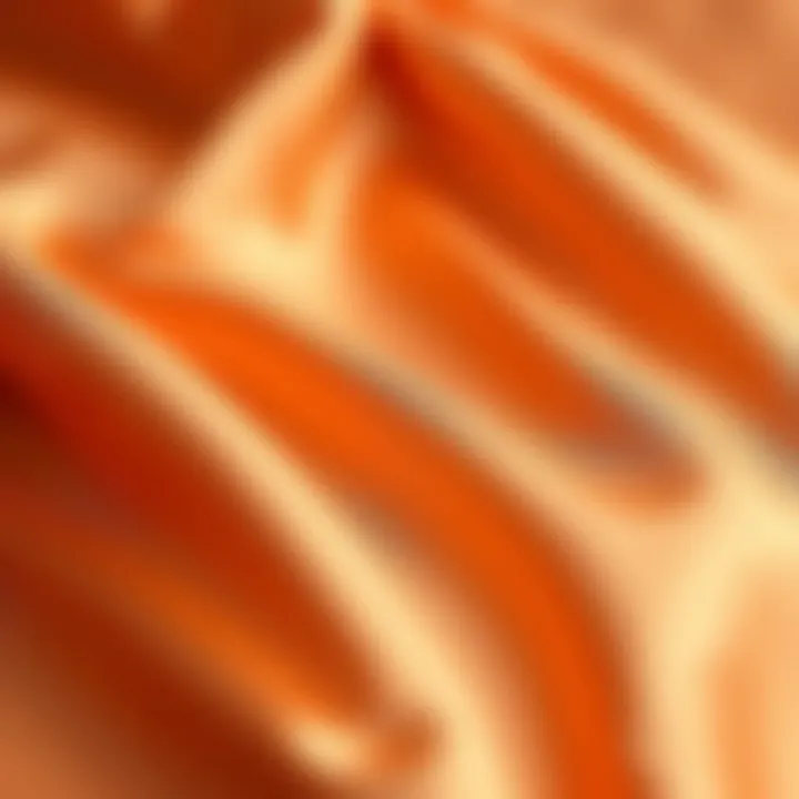 Texture and Detail of Satin Midi Dress Close-up of satin fabric texture and design details