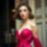 Elegant satin mini dress showcasing a vibrant color