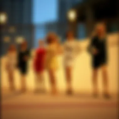 Historical timeline showcasing the evolution of mini dress styles