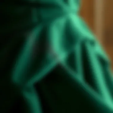 Close-up of luxurious fabric used in stylish mini dresses