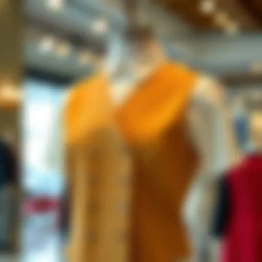 Elegant Short-Sleeve Vest Design Elegant short-sleeve vest on a mannequin