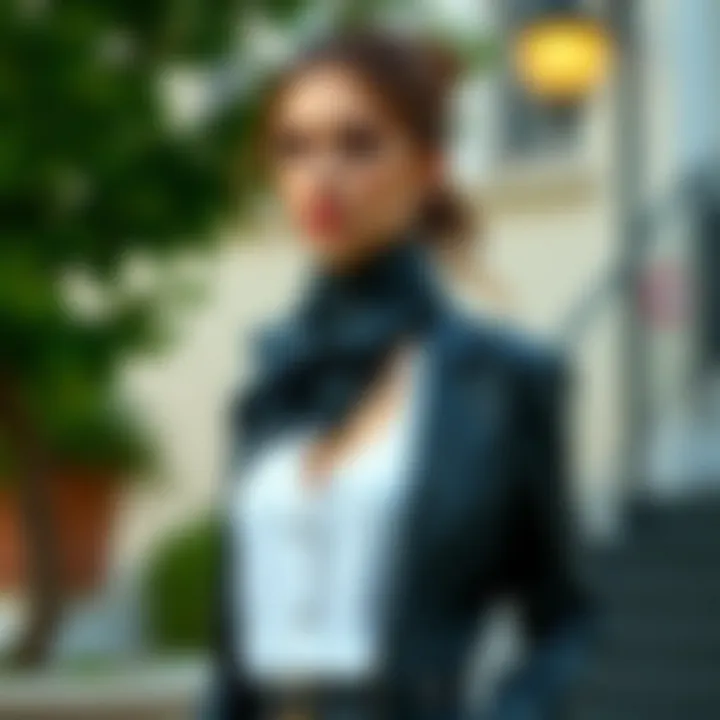 Stylish Outfit Combinations with Black Leather Fashionable outfit ideas featuring a black leather dress