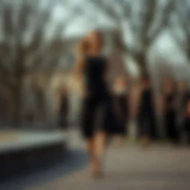 A historical overview of black knee-length dress designs