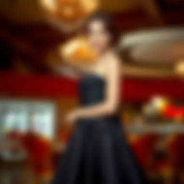 Trendy Flared Cocktail Dress Trendy black cocktail dress with a flared skirt