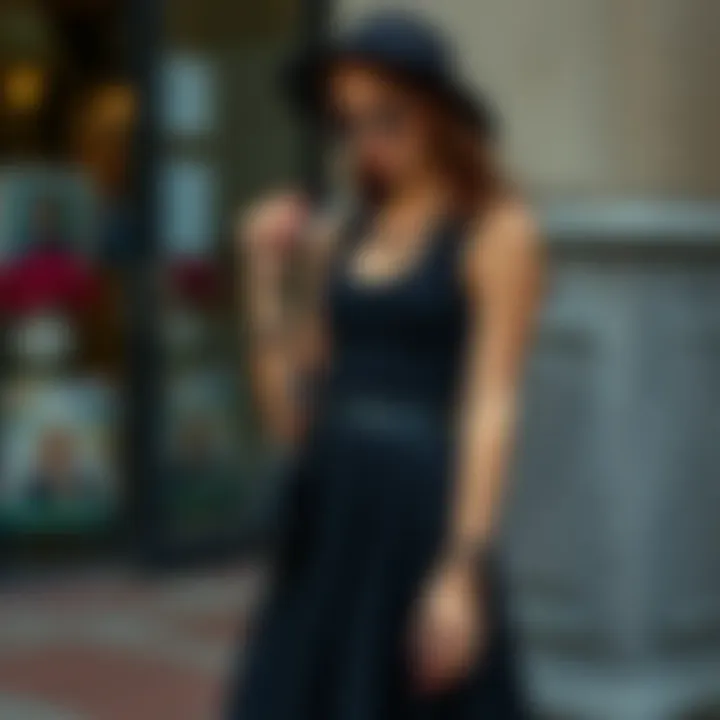 Styling Tips for the Black Fabric Skirt Fashion ensemble featuring a black fabric skirt paired with accessories