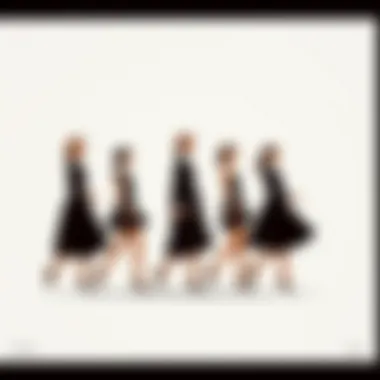 The Evolution of Black Skirt Fashion Historical timeline showcasing black skirt fashion evolution