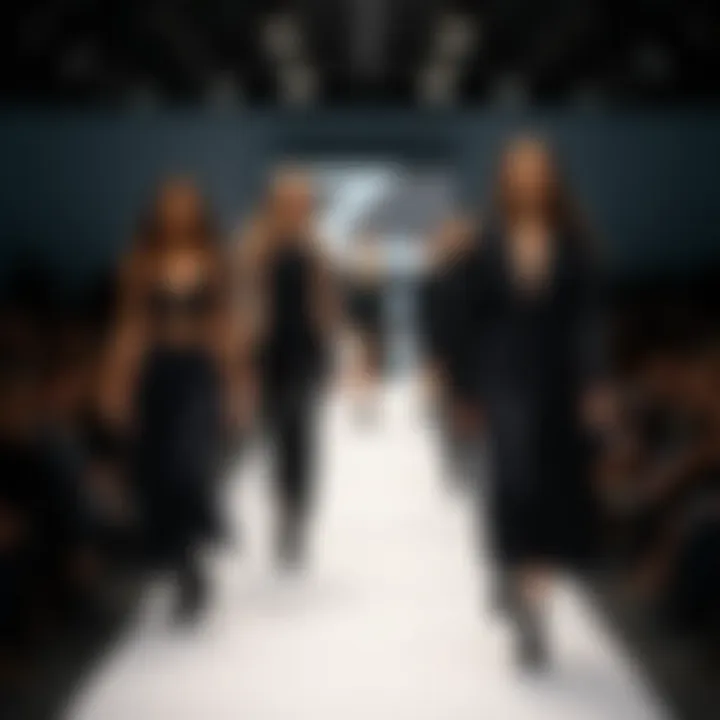 Fashion Runway Styles Fashion runway showcasing black and navy styles