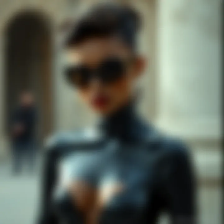 Historical timeline of black latex in fashion