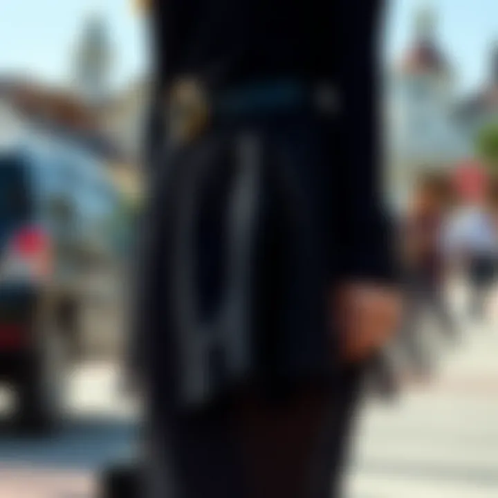 Chic outfit idea with accessories for black tulle skirt