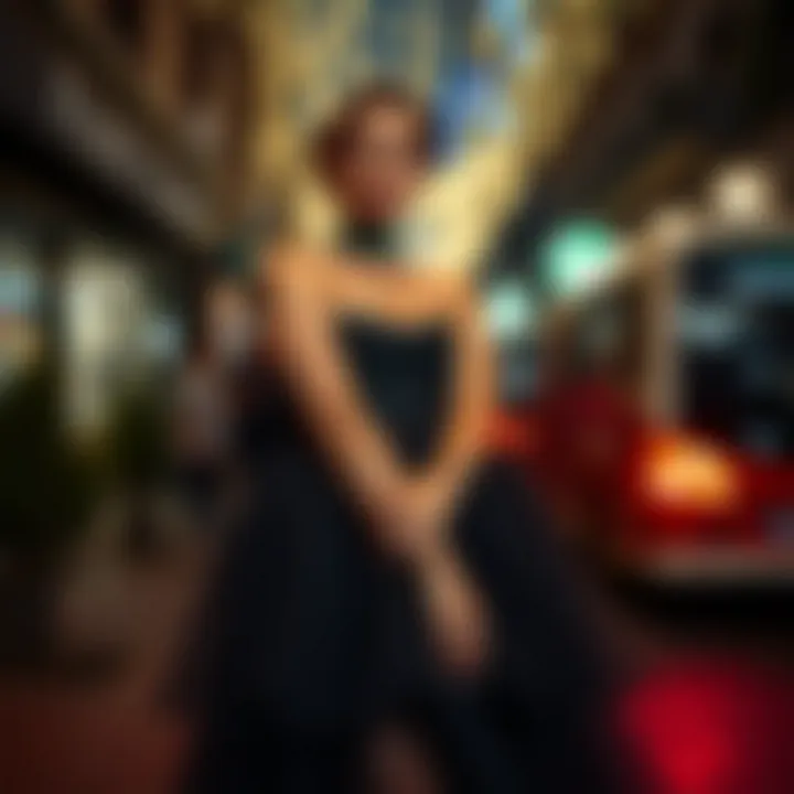 Trendy black tulle skirt suitable for evening wear