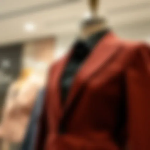 Showcasing Elegance: The Slimfit Jacket Elegant slimfit jacket showcased on a mannequin