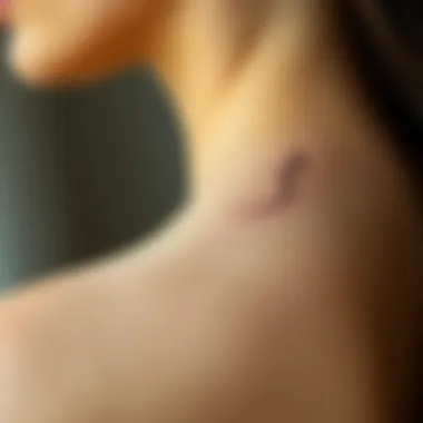 A delicate minimalist tattoo design showcasing elegant lines.