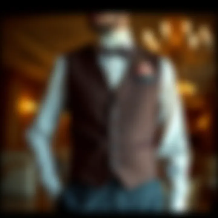 Sophisticated vest design for formal occasions