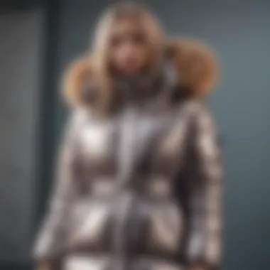 Stylish long puffer coat