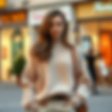 Stylish outfit featuring a chunky knit sweater and accessories