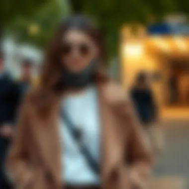 Combining Style and Accessories with Oversized Coats Stylish outfit combining oversized coat with accessories