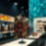 Stylish printed jacket on a modern display