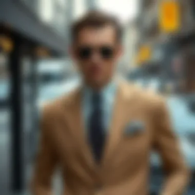 Combining Suits with Accessories Stylish suit combination with accessories