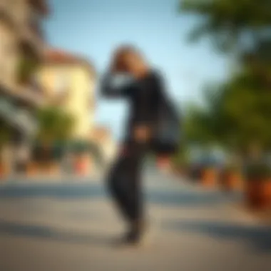 Stylish sweatpants outfit with accessories