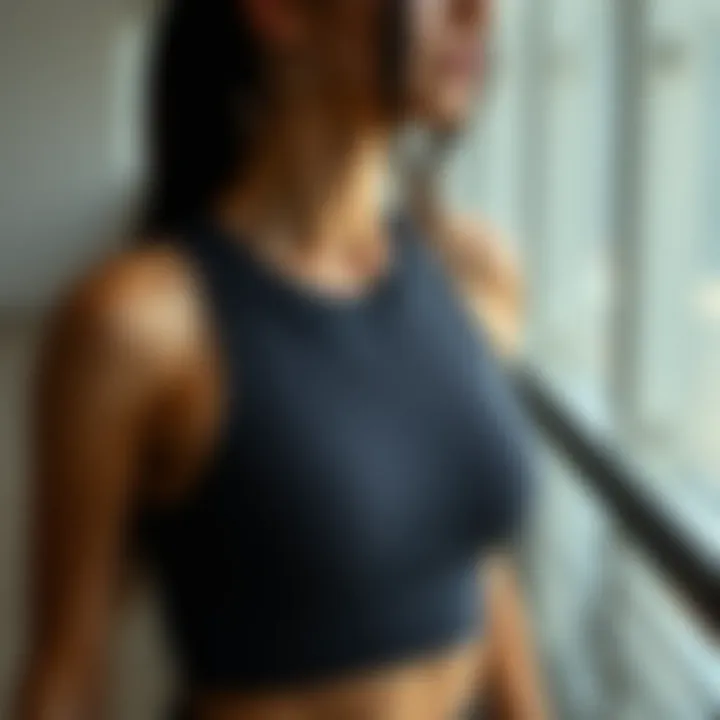 A stylish workout outfit that balances performance and aesthetics