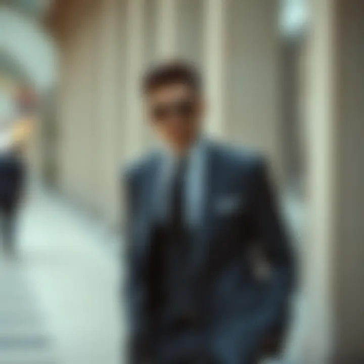 A stylish suit ensemble ready for an occasion