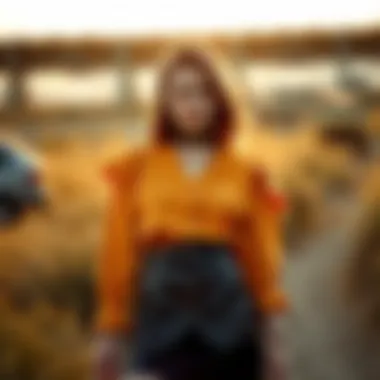 Visual representation of sustainable fashion choices related to leather skirts.