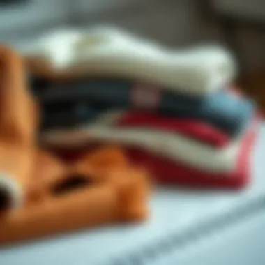 Sustainable Materials for Modern Sweater Design An array of sustainable materials used in designing modern sweaters.