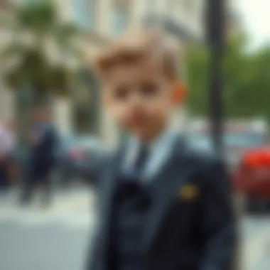 Stylish toddler wearing a well-fitted suit