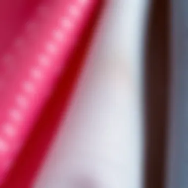 Close-up of fabric texture showcasing quality materials