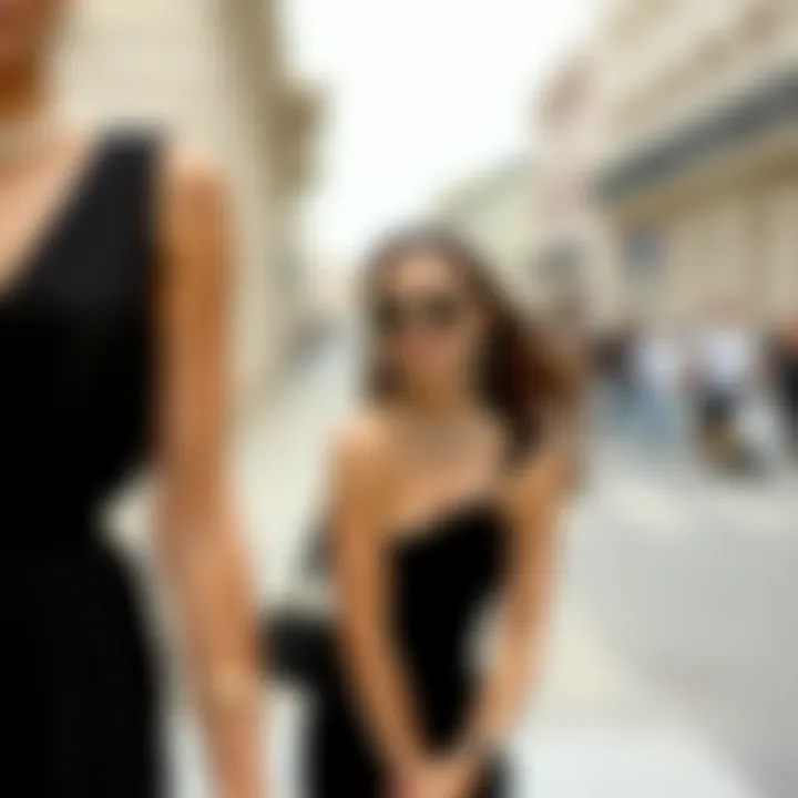 Accessorizing the Timeless Black Dress Fashionable accessories complementing a black dress